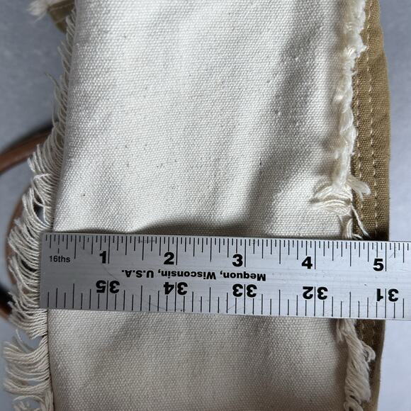 Myra Bags Sel De Mer Upcycled Canvas Leather Handles zip closure carry all - Picture 10 of 10